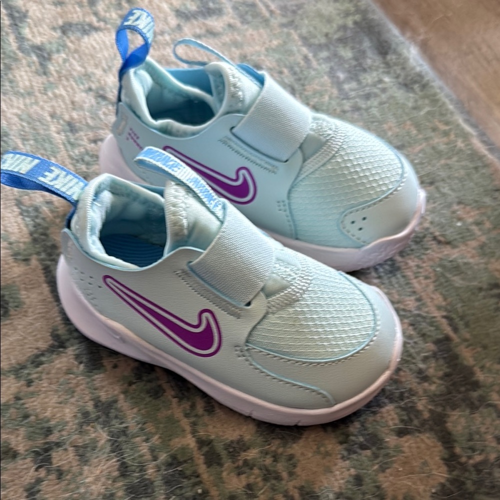 Nike Blue and Purple Slip-On Sneakers